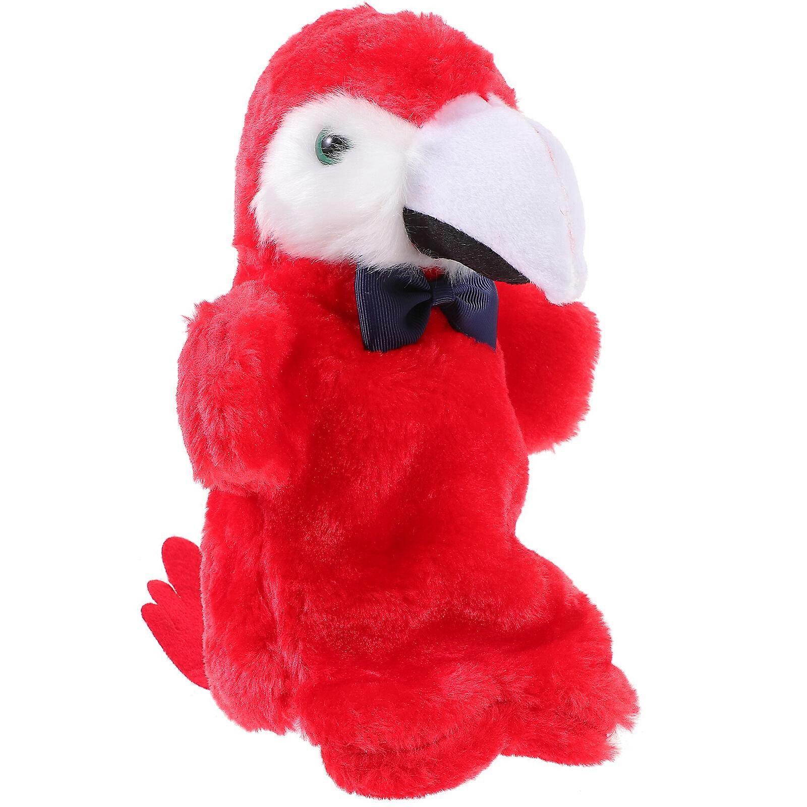 Interactive Early Education Toy Role-Playing Parrot Shaped Hand Puppet Adorable Hand Puppet
