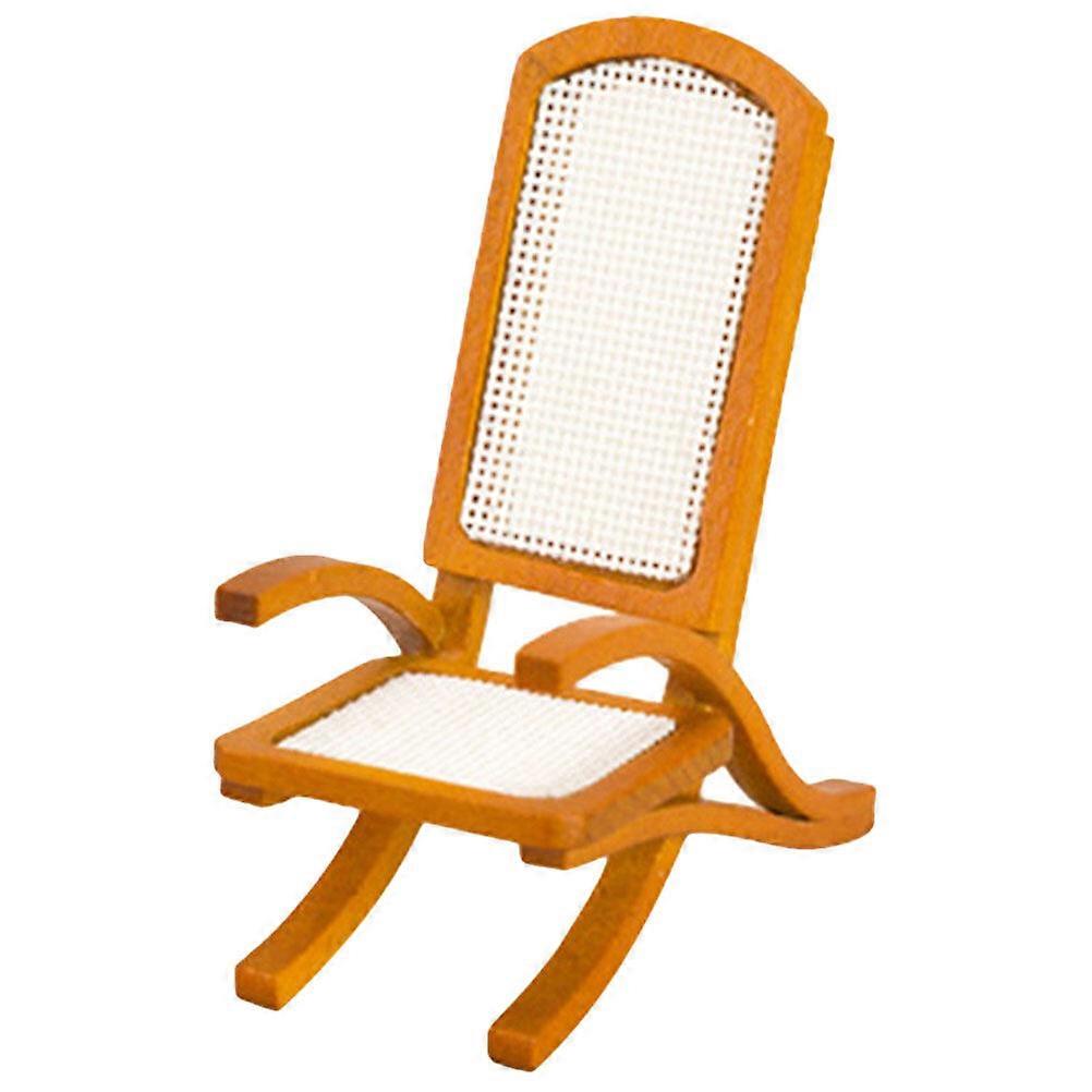 כורסה מיניאטורית כיסא וינטאג 'דגם ריהוט זעיר דגם בית בובות דגם מיני כיסא