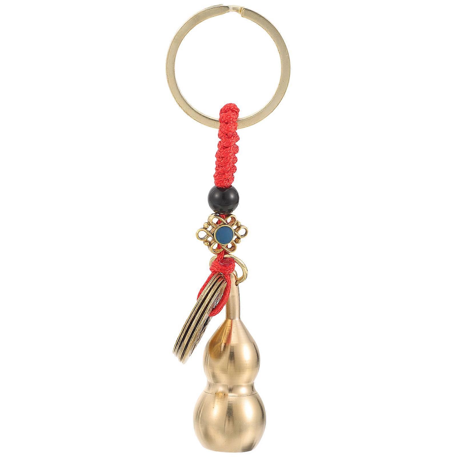 Solid Small Gourd Pendant Fine Key Ring Creative Gourd Keychain Hanging