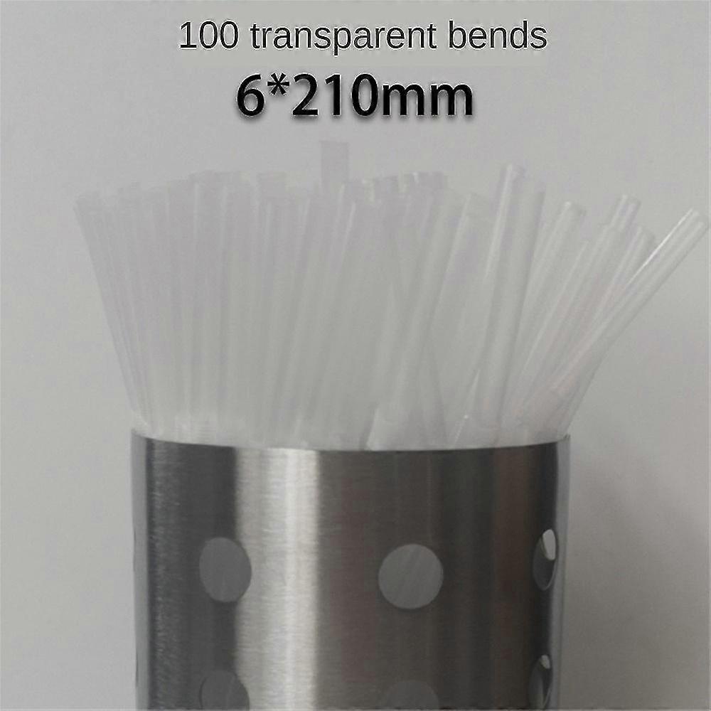 500/200/100pcs Flexible Bendy Black Drinking Straws Plastic Disposable Straws