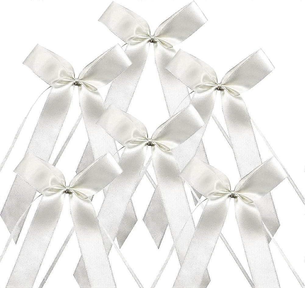 Satin Car Antenna Loops - 100 Pack White