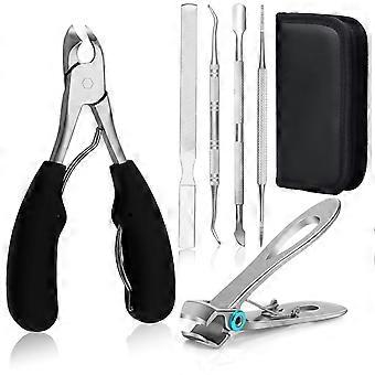 Toenail Clippers, Upgraded Toe Nail Clippers For Men, Professional Nail Clipper, Toenail Clippers For Thick Nails For Seniors (silver)