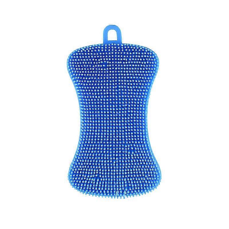 Multifunction Dish Washing Sponge Scrubber Kitchen Washing Tooldependable Performance(5pcs, Blue)