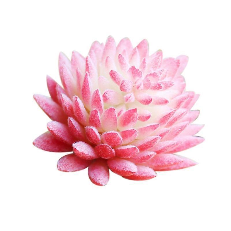 Artificial Succulent Lifelike Exquisite PVC Easy Care Artificial Echeveria for Home JIKAIX