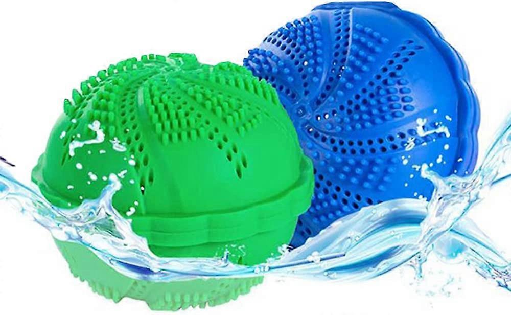 2 Pack Eco-Friendly Laundry Balls, Reusable Washing Balls, Improve Washing Effect, Prevent Tangle.