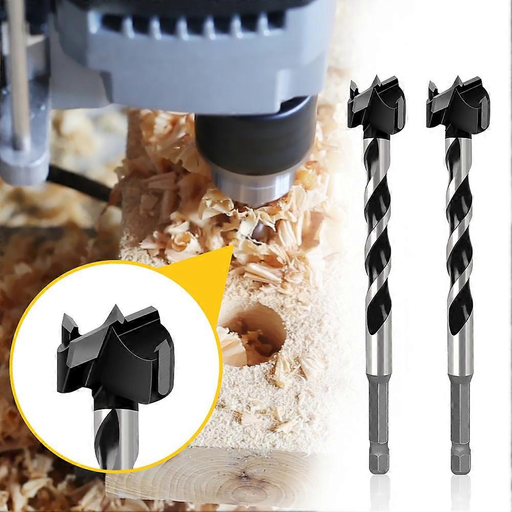 2Pcs 20mm Diameter 129mm (5") Long Tungsten Carbide Twist Wood Drill Bits Hole Saw Auger Opener Cutter for Wood Drilling