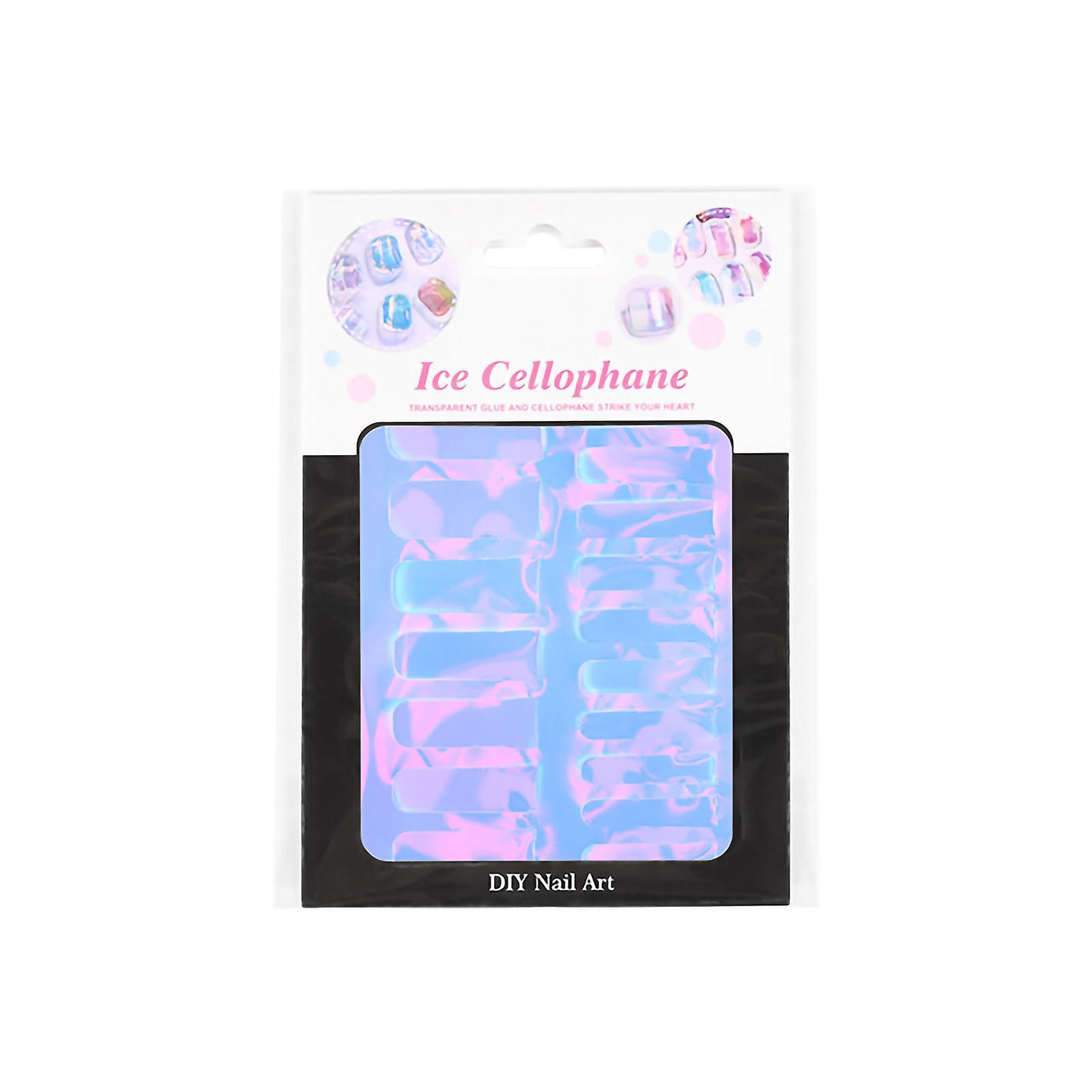 Färgöverföring papper transparent godispapper färdig modell nagel klistermärke