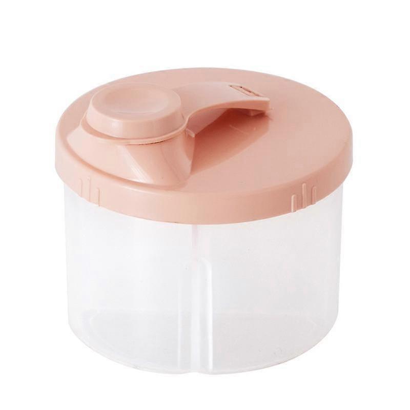2 Pcs Milk Powder Box Four-compartmentpink,240ml