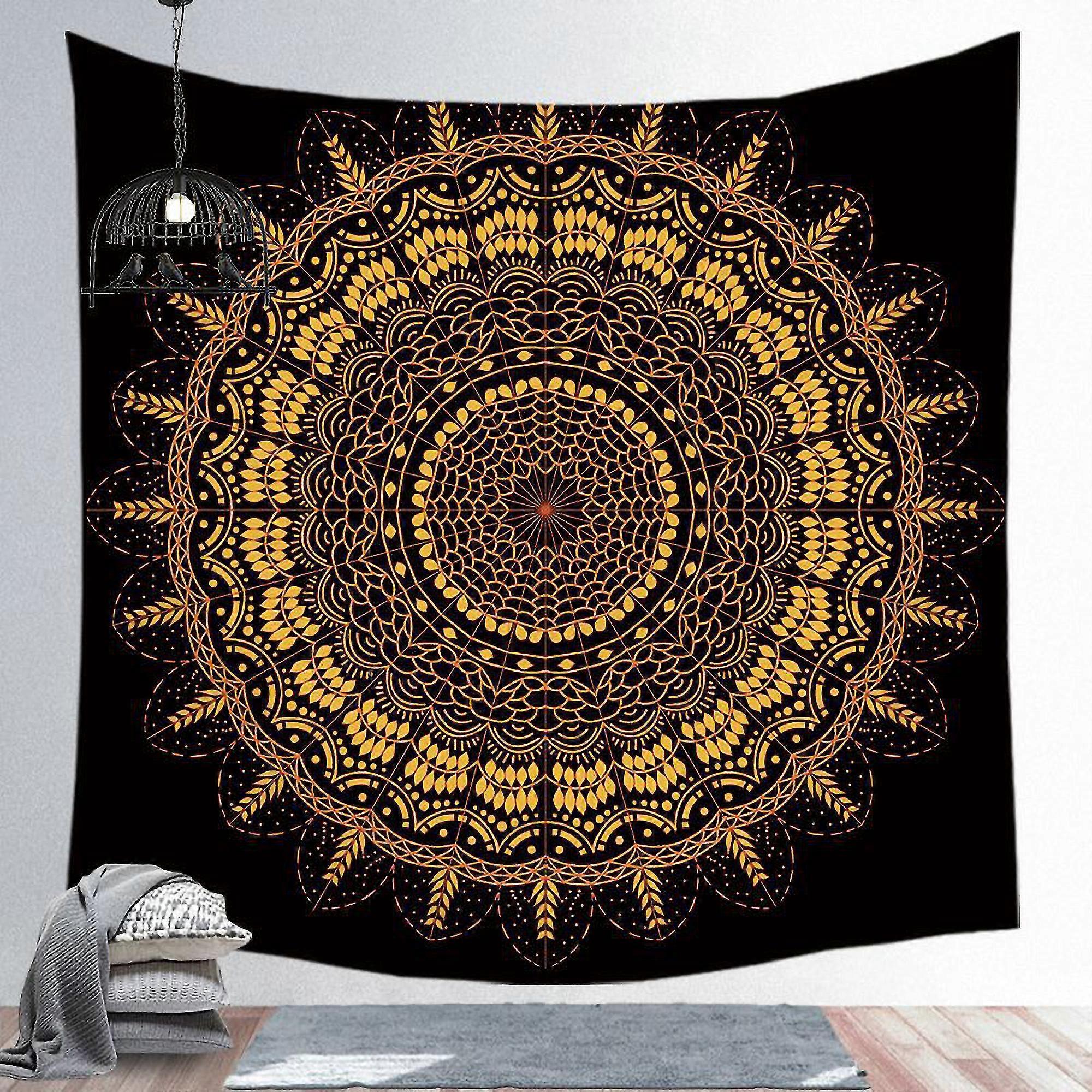 Art Tapestry Wall Hanging Polyester Mandala Pattern Blanket Tapestry Home Decor