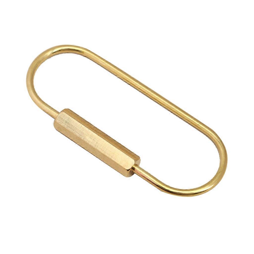  Brass Screw Lock Keychain Durable Brass Lock Clip Key Holders Replacement