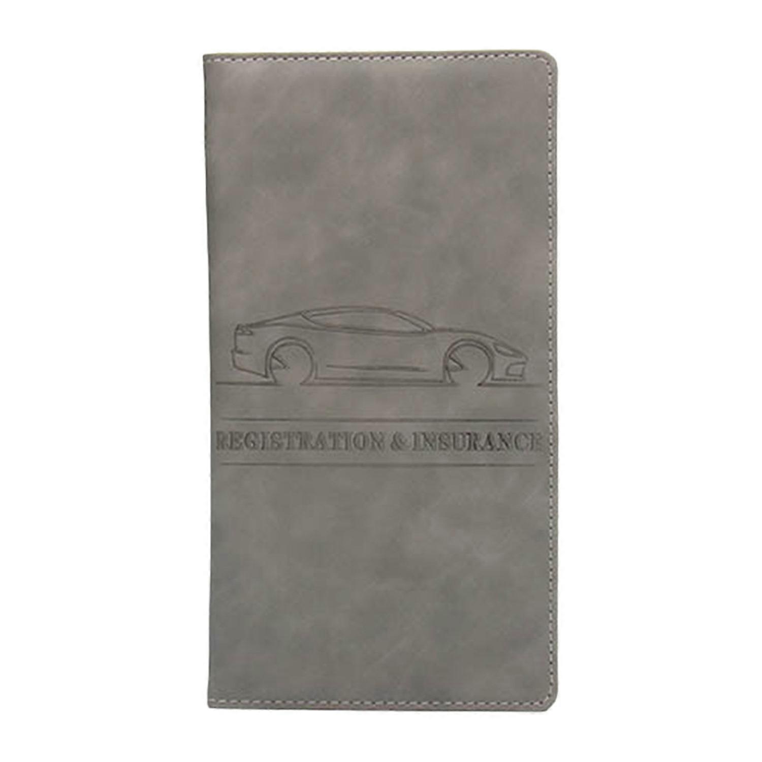Insurance Card Holder Glove Box Paperwork Organizer with 6 Compartments Waterproof Magnetic Clasp