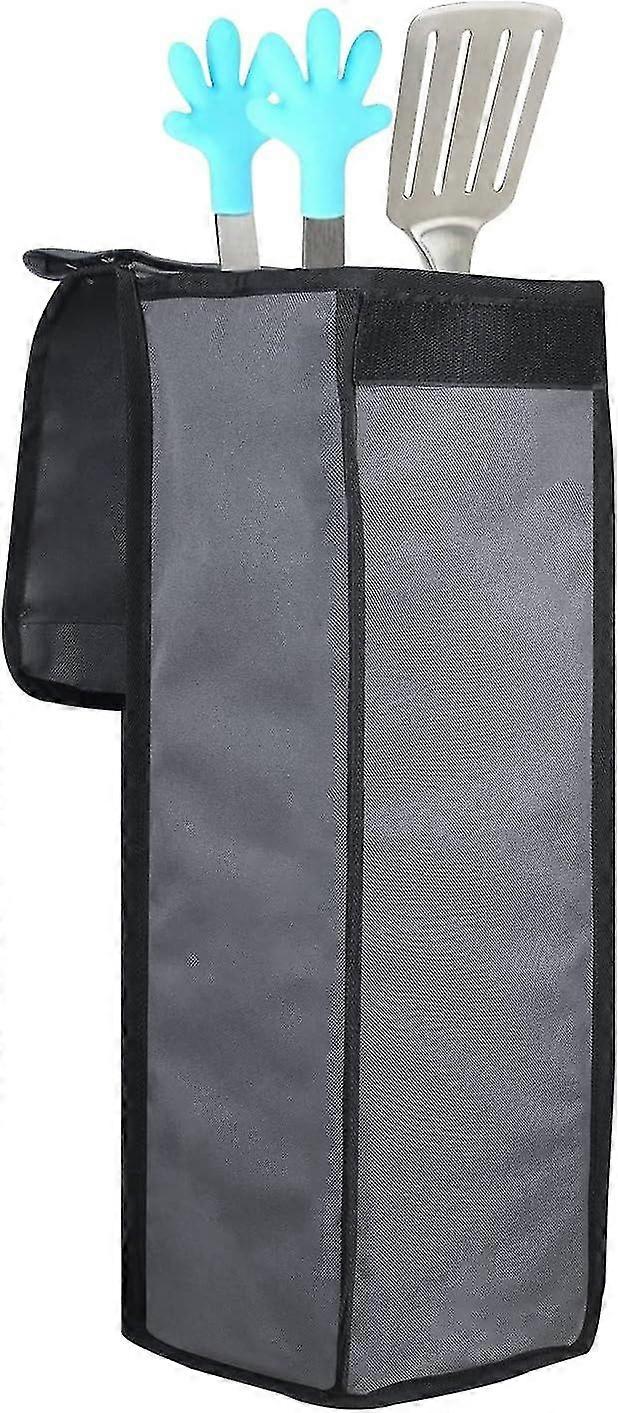 Grill Utensil Accessory Storage Bag, Grey Waterproof, Foldable, 1 Pack
