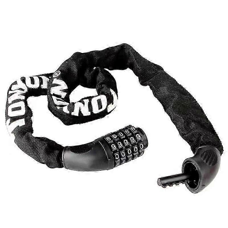 Bicycle Lock Security with Number Code Chain Lock, Anti-Theft for Fence, E-Bike