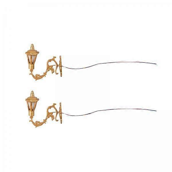 4x2x Mini Toy Lamp Toy Accessory 1:12 Scale Vintage Wall Lamp Models Furniture style A