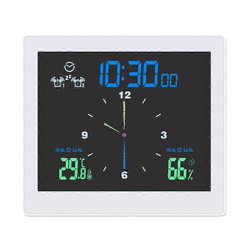 Bathroom Waterproof Wall Clock Shower Clocks Timer Digital Electronic Wall Clock Kitchen Washroom Time White