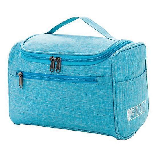 Makeup Organizer with Handle Waterproof Polyester Women Shaving Wash Bag Cosmetic Storage Pouch for Travel