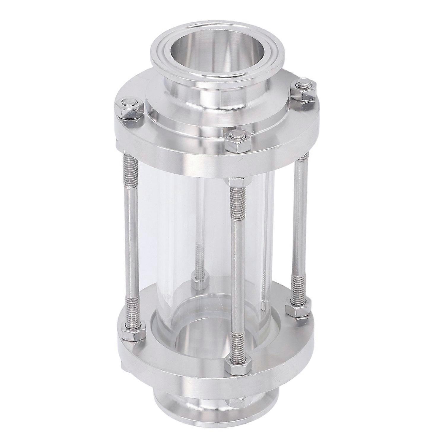In Line Sight Glass Food Grade 304 Stainless Steel Omnidirectional Observation Sanitary Flow Sight G