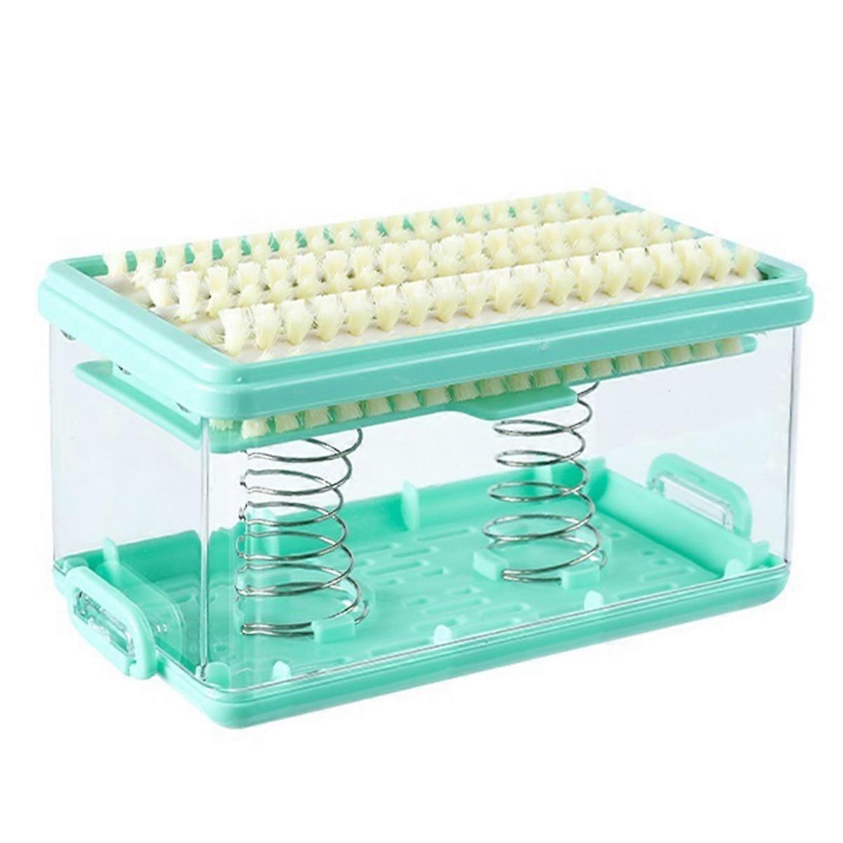 Multifunctional Foam Soap Box Foam Storage Box Roller Foam Soapdish Hands-Free Laundry Tool Green