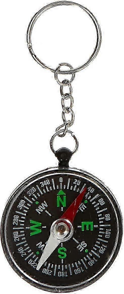 1900 Compass Key Ring Black Plastic 10 X 1 X 4