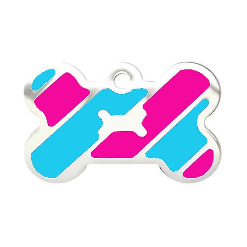 Durable Alloy Bone Shape Anti-lost Pet Identity Card ID Name Label Cards (B)