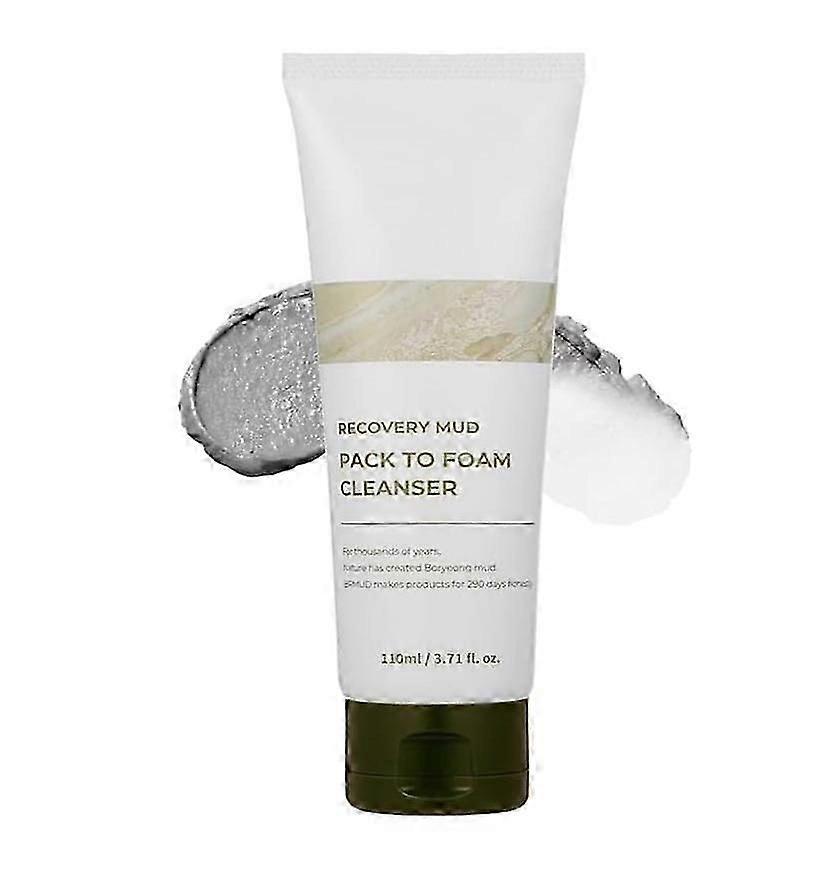 リカバリー マッド ピール オフ マスク フォー エクスフォリエイティング & ディープ クレンジング、ブラックヘッド リムーバー ピールオフ マスク with ボリョン マッド、ポア クレンザー ハイドレーティング リリーフ マッド クラ