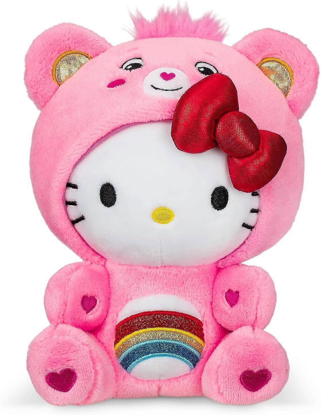 Hello Kitty Care Bears dressed as a cheer bear,25cm plush, fun size. A soft and cuddly friend! Ideal for girls and boys, employees and collectors