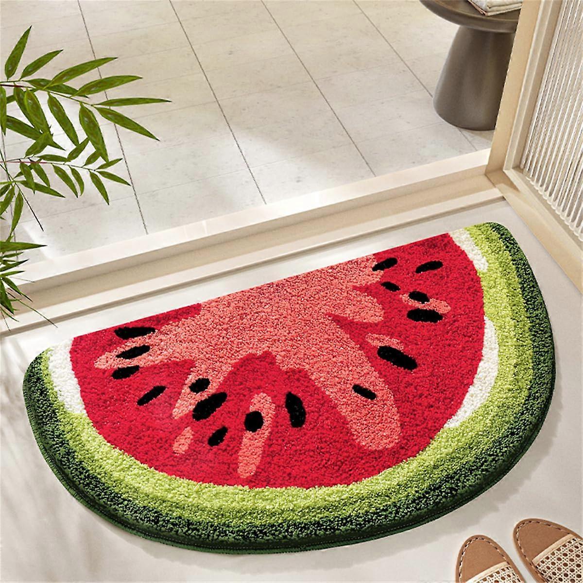 17.7x31.5 Inch Soft Highly Absorbent Bathroom Mat for Home Use, Non-Slip Microfiber, Machine Washable, Quick Drying