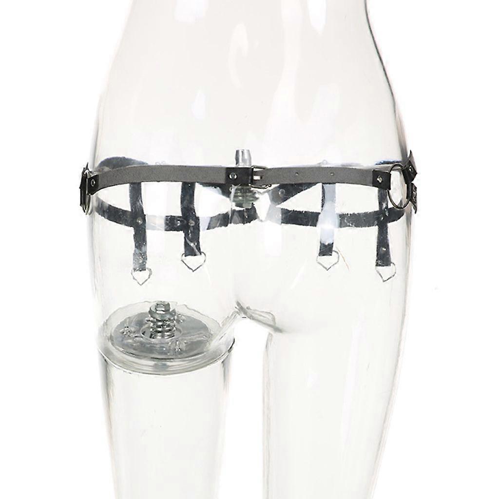 Ceinture à chaîne pendante pour femme avec boucle ardillon réglable en PU