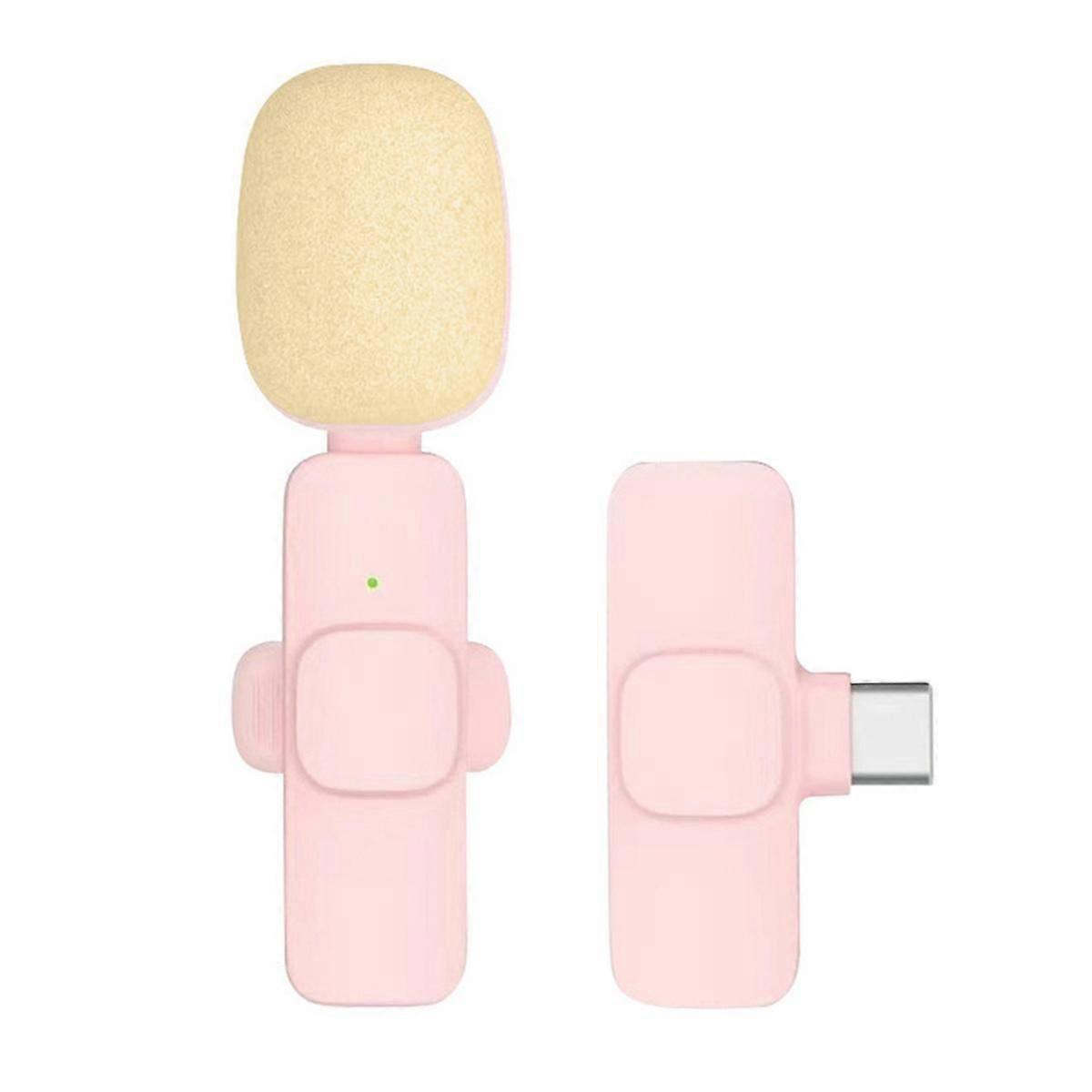 Wireless Lavalier Microphone Mini Microphone Noise Reduction Microphone for Mobile Phone Camera Com