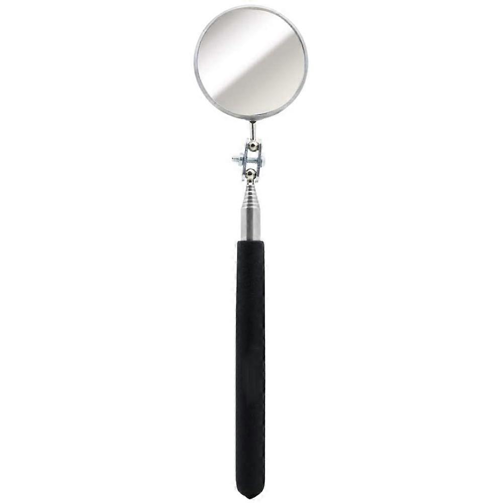 Versatile Telescoping Inspection Mirror, Clear Glass 2-1/4" Diameter, Ergonomic Textured Grip For Wet Or Oily Conditions, Extendable Up To 36-3/8",