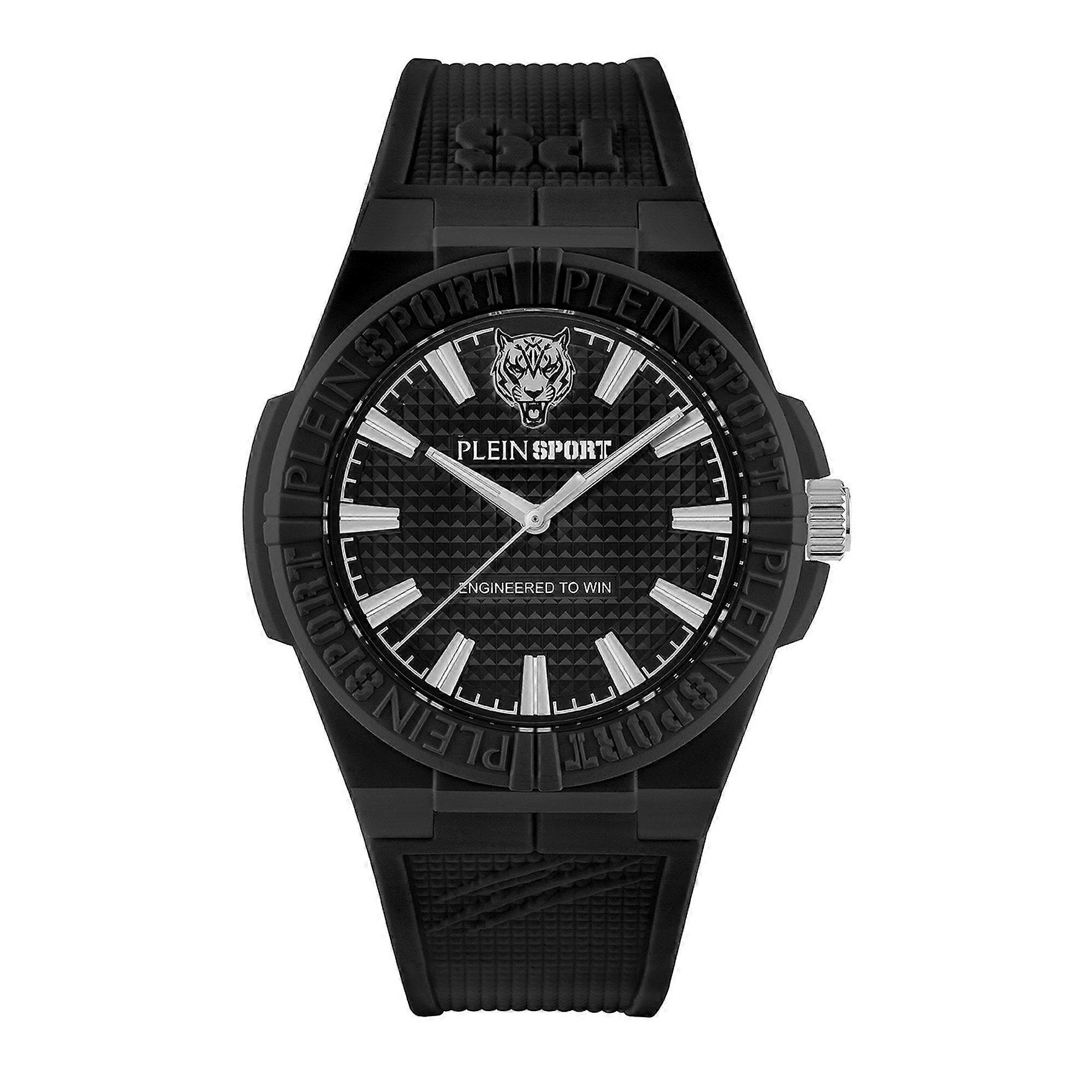 Plein Sport Unisex Watch Analog Quartz LASERSTRIKE Black PSFGA0225 Silicone