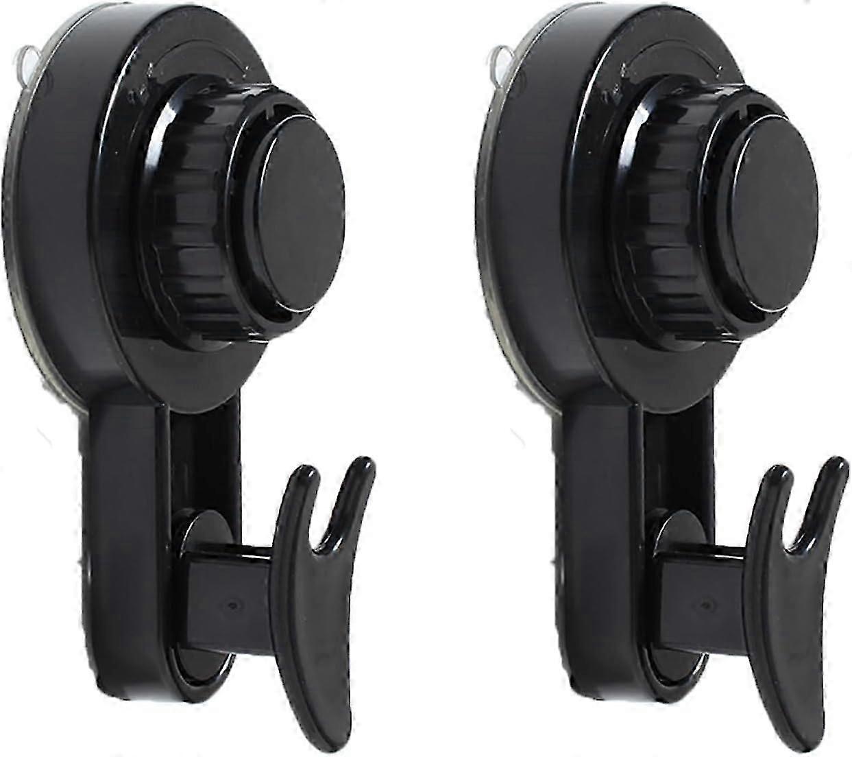 Rotating Suction Cup Hooks, Suction Cup Hooks for Shower, Heavy Duty Vacuum Suction Cups, Robe & Towel Hooks Reusable, Applicable Kitchen Bathroom (2p