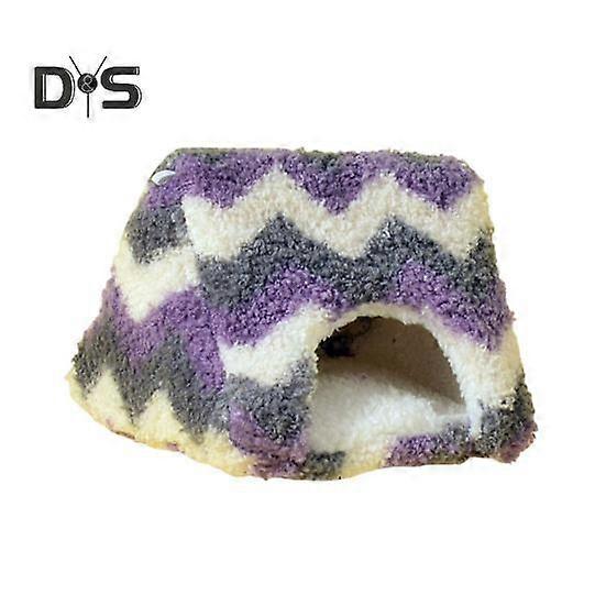 Cozy Hamster Nest Guinea Pig Winter Warm House Fleece Bed Accessory Small Animal Hideout Cave for Hamster Rabbit Chinchillas