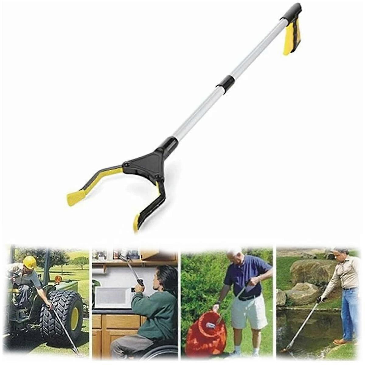 Accessibility Aid Reacher, Ergonomically Designed with Padded Handle for Comfort, Non-Slip Grip, and Specialized Trigger, Non-slip Rubberized Jaw