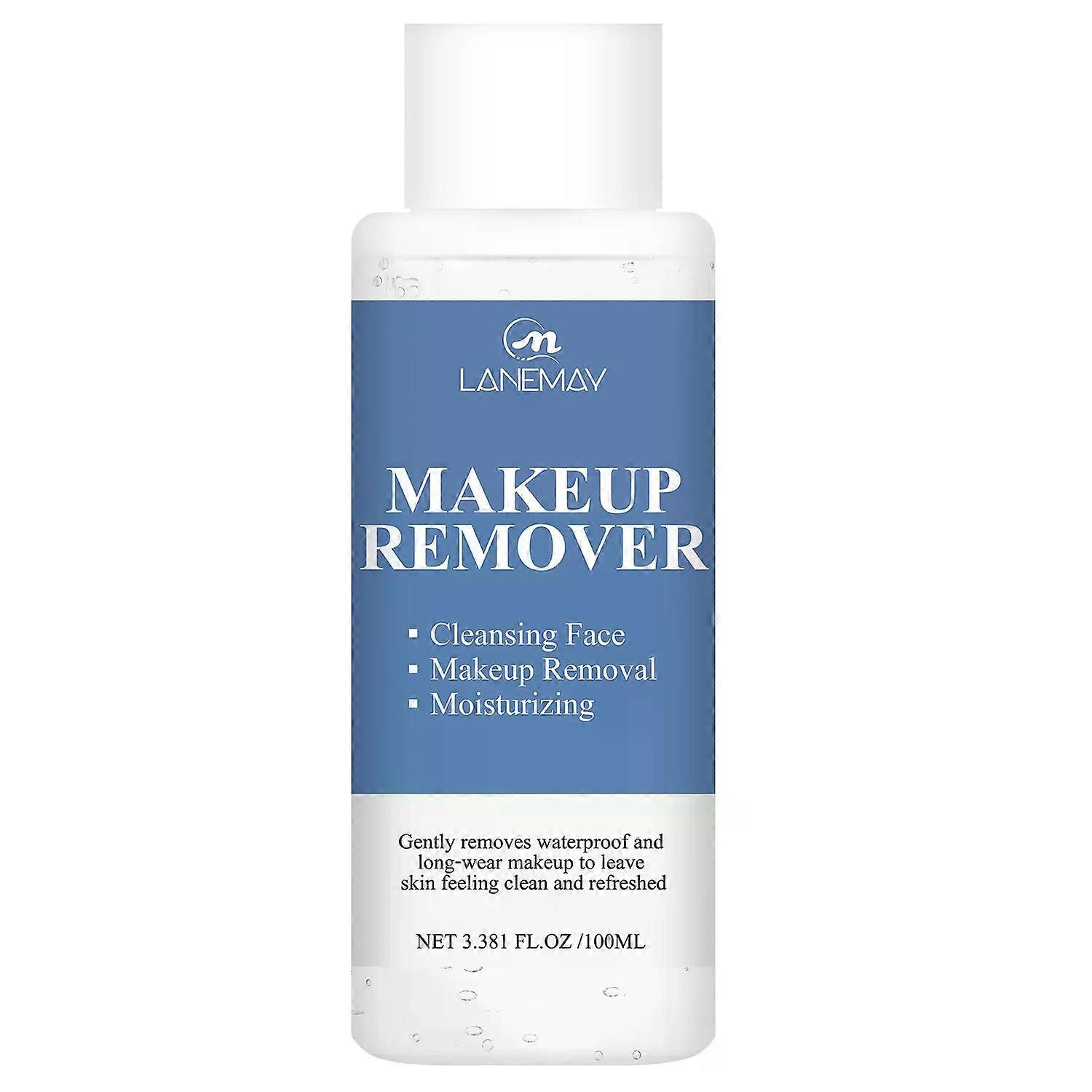 Makeup Remover 100ml - Gentle & Effective for Long-Wear Makeup Removal, Cleansing, Moisturizing & Travel-Friendly