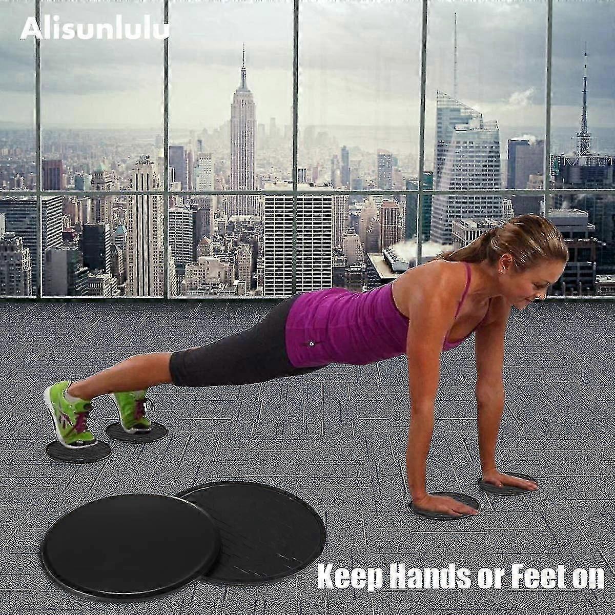 Exercise Sliders For Carpet And Hardwood-dual Sided Core Sliders For Ab Workouts -powerful And Portable