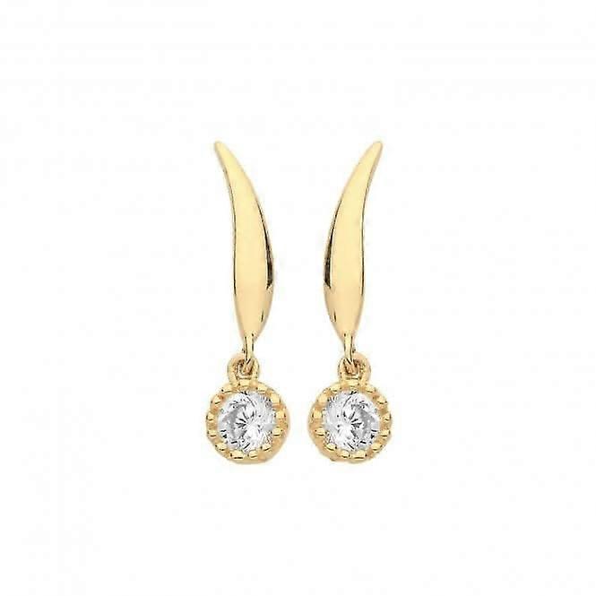 9ct Yellow Gold Drop Earrings ES1611