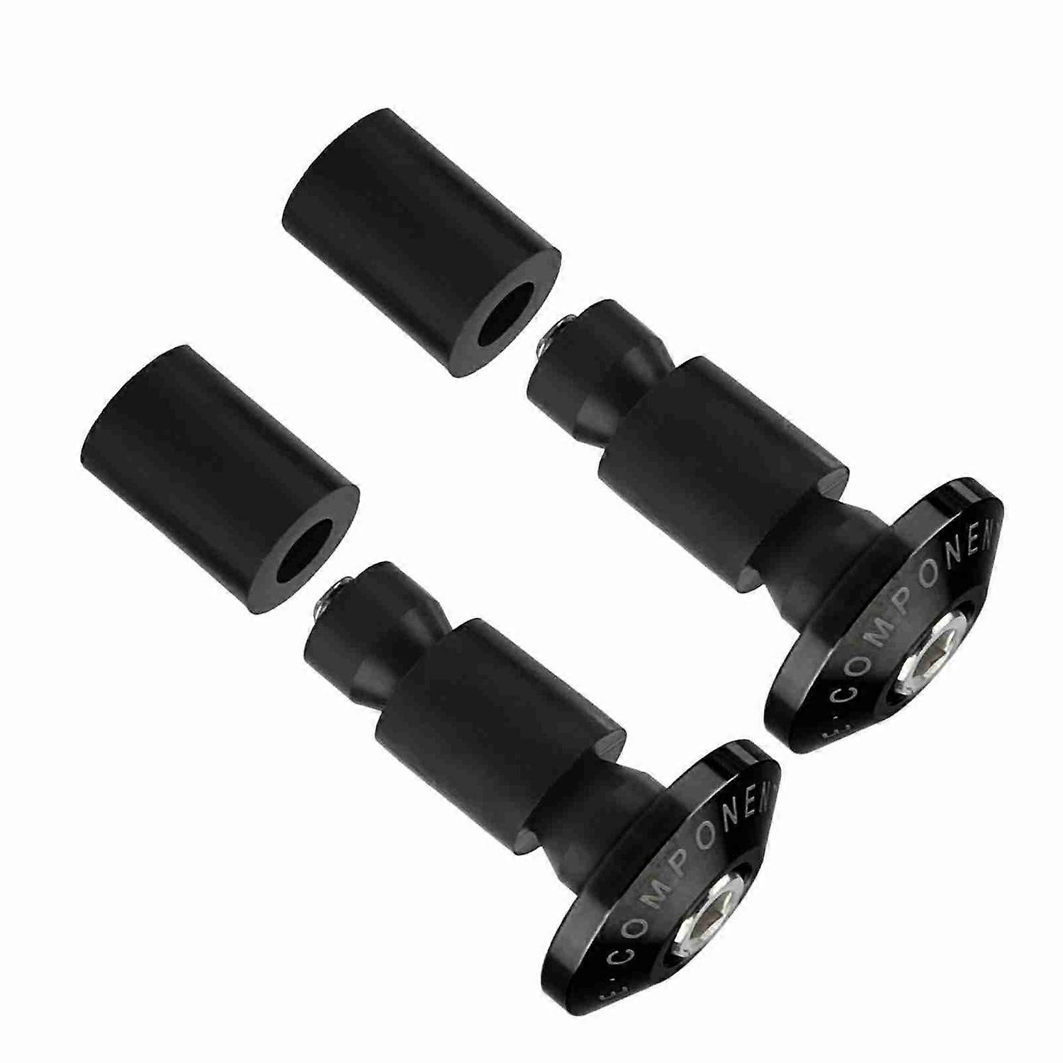 22mm 7/8inch Motorcycle Handlebar End Slider Plug Caps for Racing ATV Offroad Black