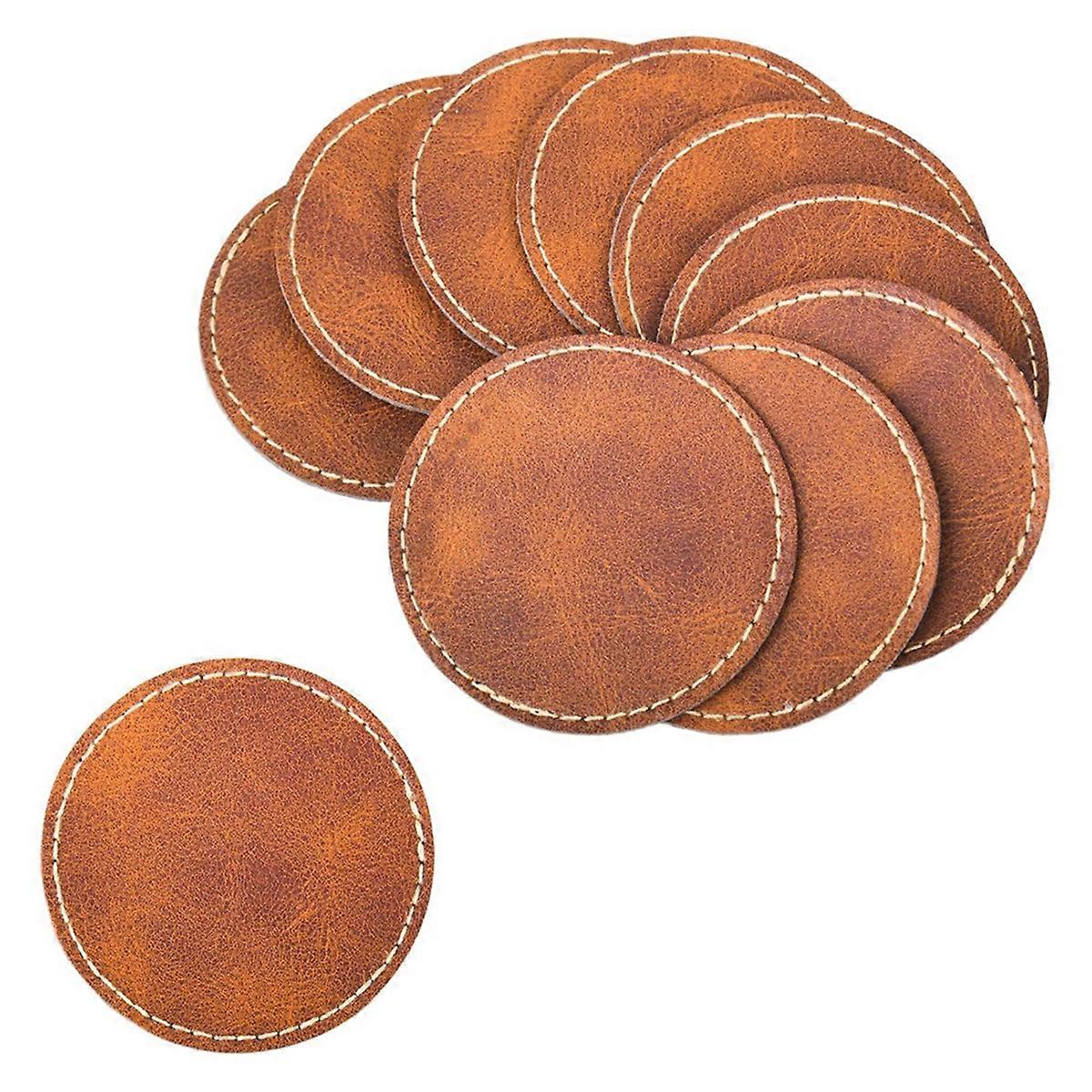 60 Pcs Blank Leatherette Hat Patches and Adhesive Artificial Leather