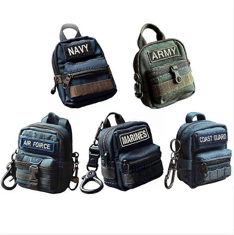 Military Backpack Keychain,Mini Army Backpack Keychain,Patriotic Series Keychain