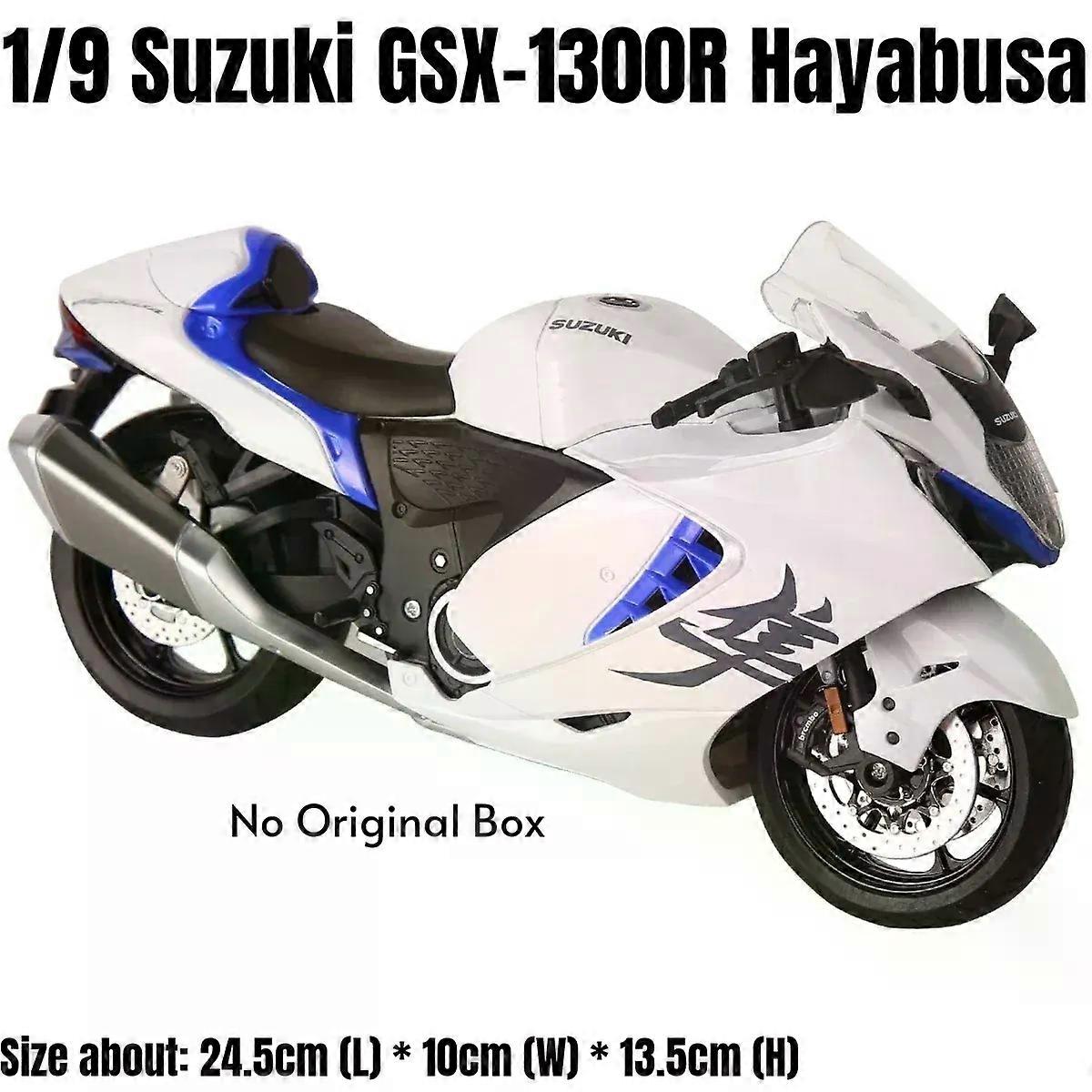 1:9 SUZU-KI Hayabusa אופנוע דגם רכב סימולציה סגסוגת מתכת צעצוע קול אור אופנוע ילדים צעצועים מתנות