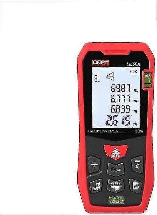 Lm50a Laser Distance Meter, 50m Handheld Portable Laser Distance Meter With Self-calibration Function