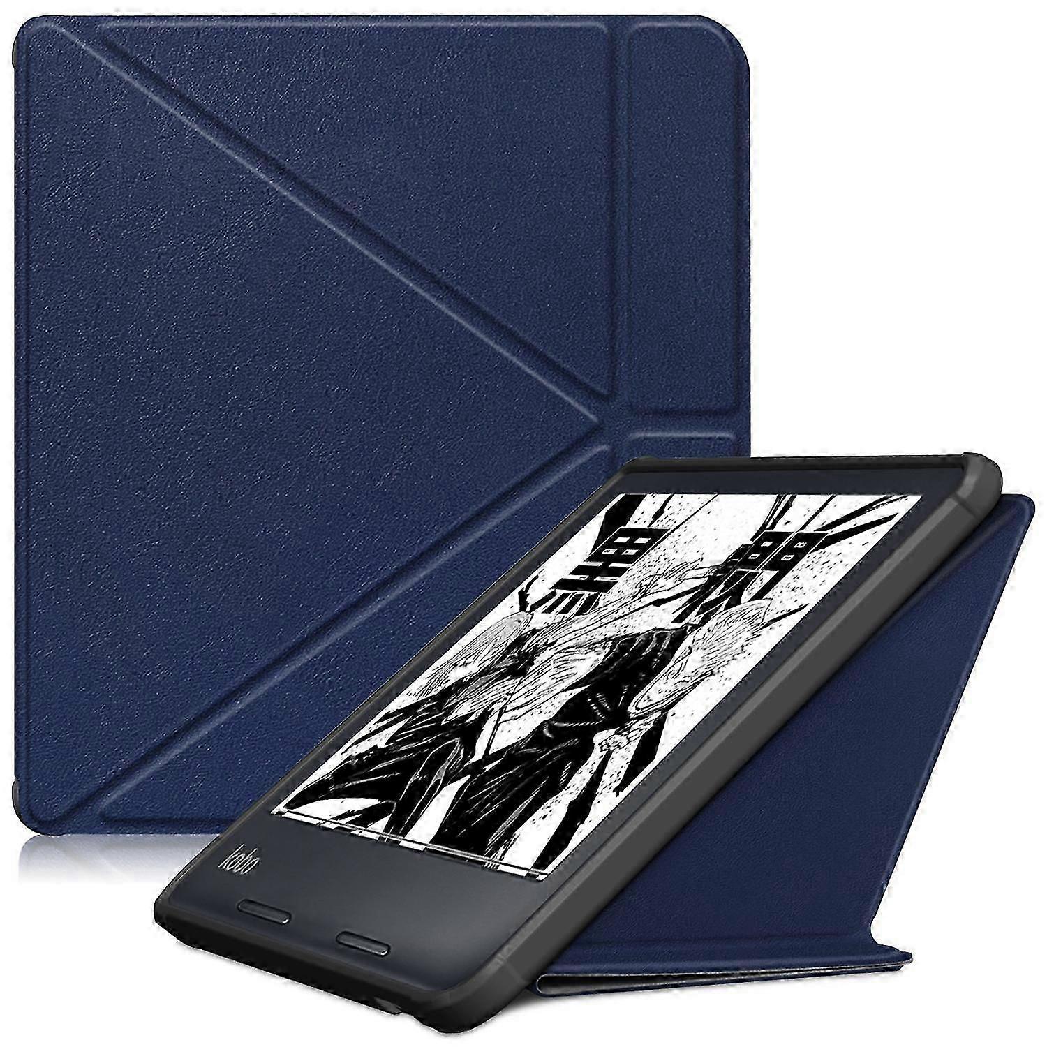 For Kobo Libra Colour/libra 2 Case Pu Leather Protective E-reader Cover Origami Stand