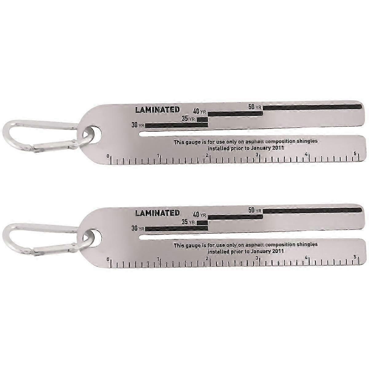 2Pack 4/09 Shingle Gauges,Roof Pitch Gauge,Measuring Tool for Roofing Shingles, Analyzing the Thick