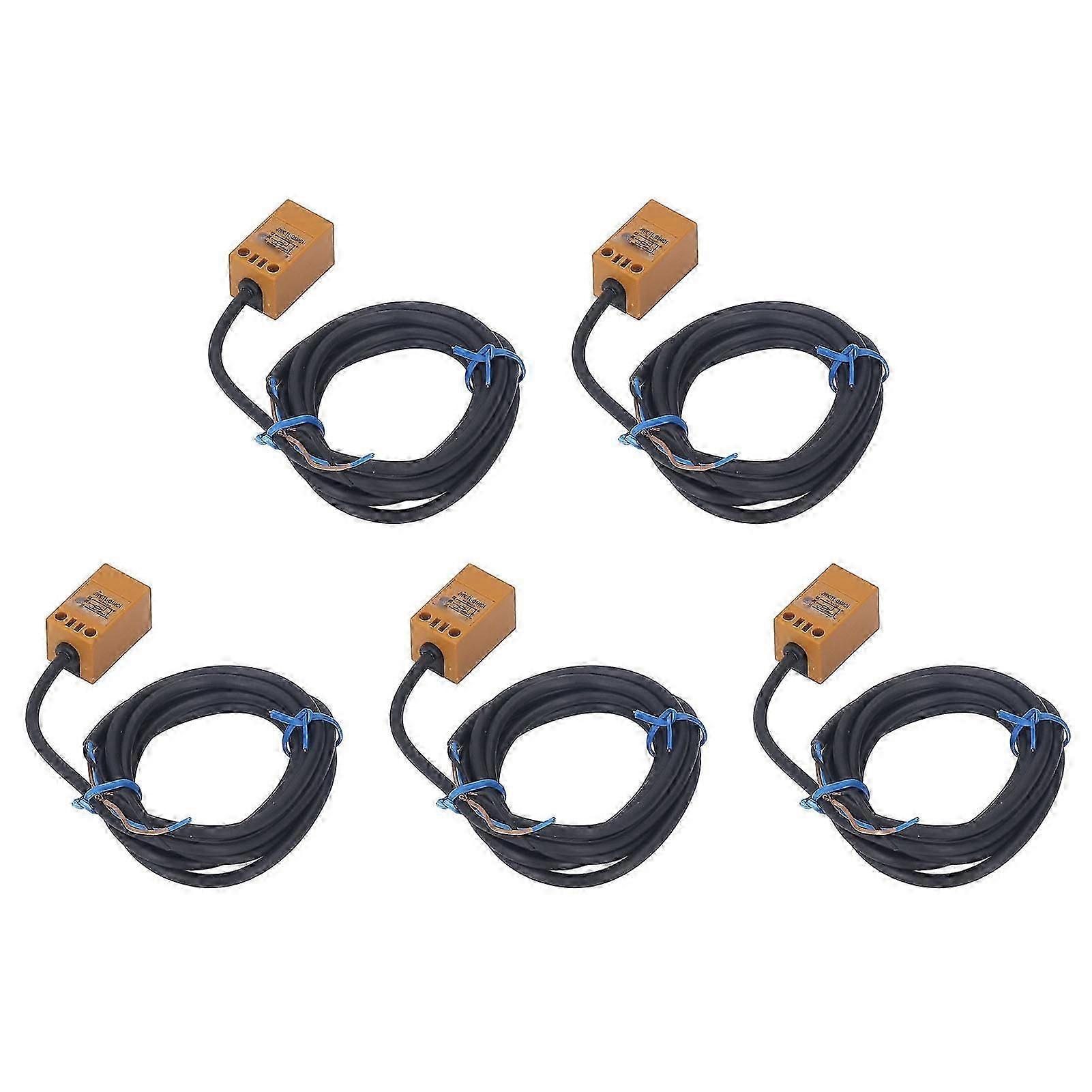 Inductive Proximity Sensor NPN Normally Open 10-30VDC, IP65 Waterproof Proximity Switch 5Pcs Pack