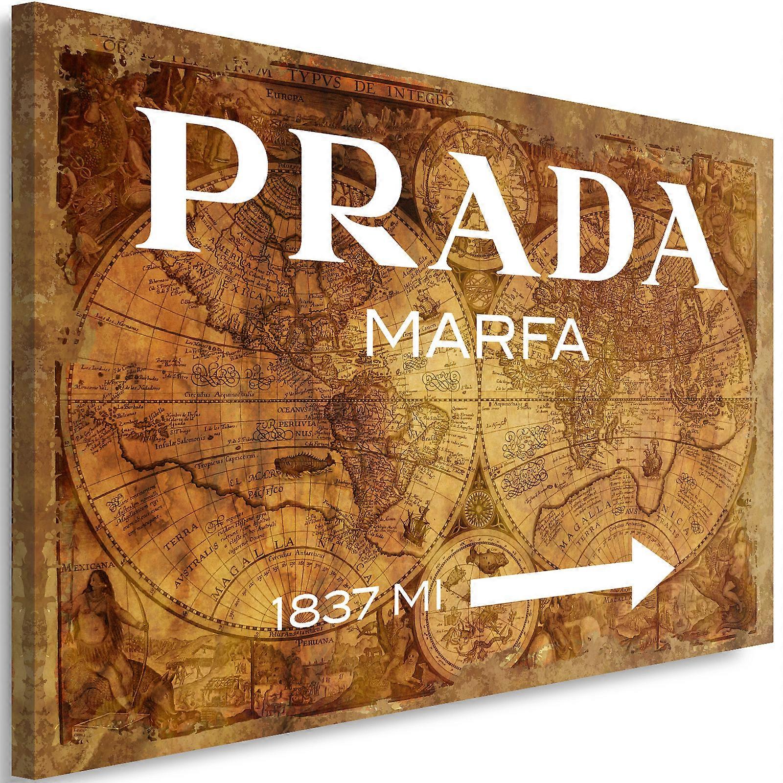 Lienzo, Con subtítulos Marrón - 90x60