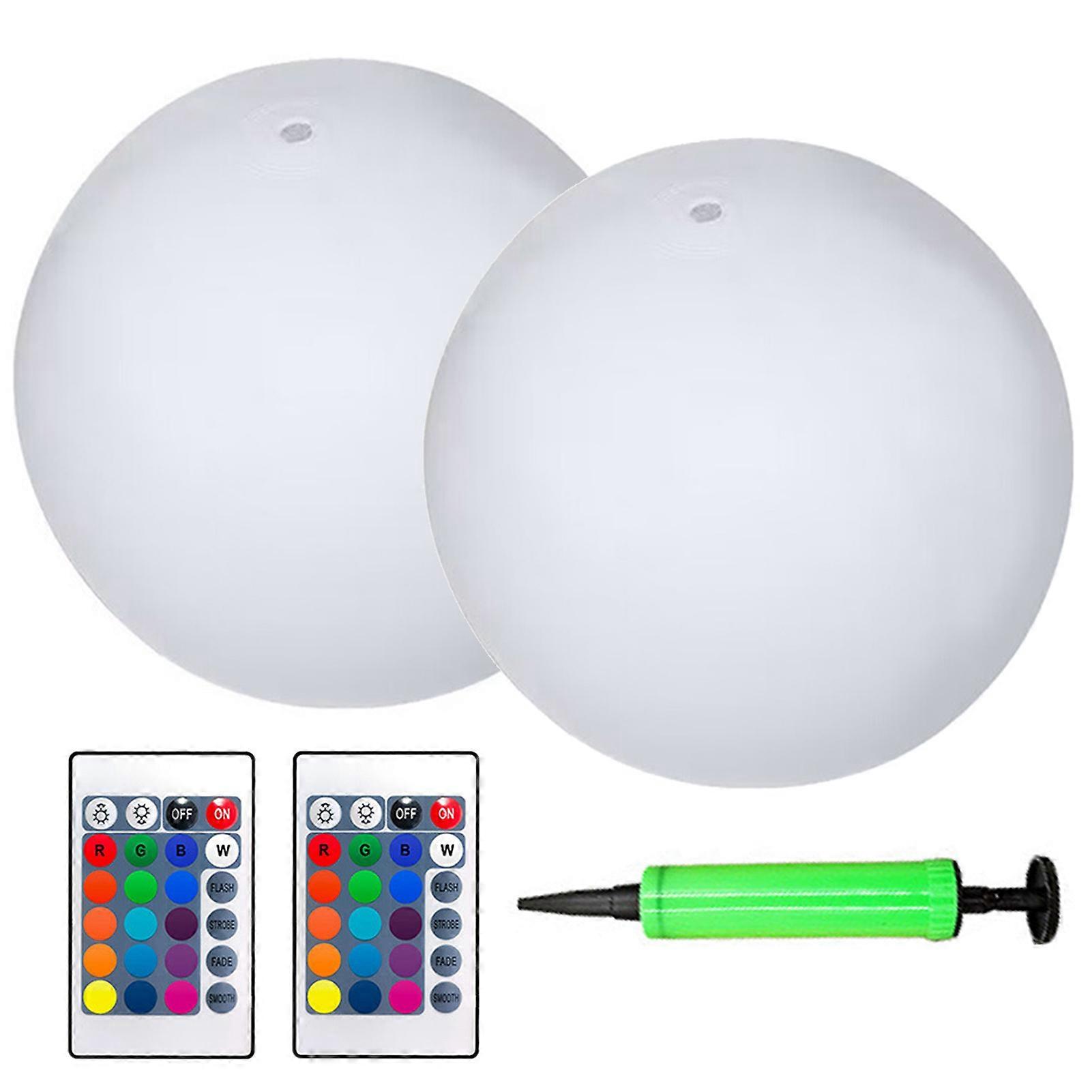 LED Soft Beach Inflatable Ball with Remote Control 16 Colors Lights Balls