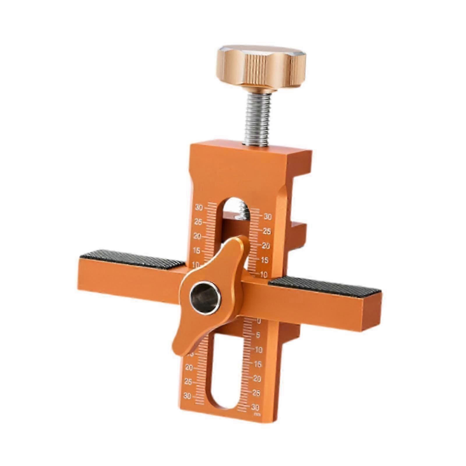 Cabinet Door Alignment Tool with Alloy Scale - Portable Installation Jig for Effortless Setup