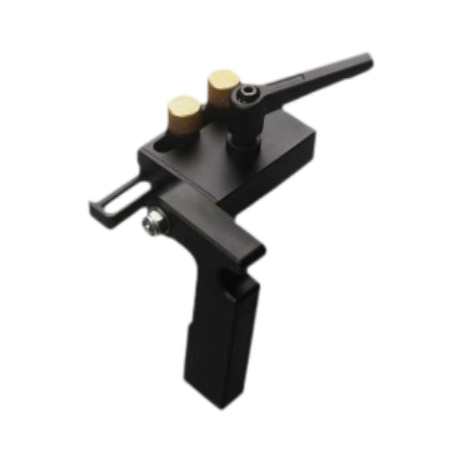 Universal Sliding Miter Gauge with T-Slot Limiter & Track Stop for Woodworking Tools, Black Guide Compatible with Sliding Table Saws