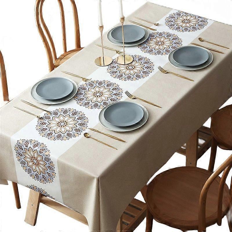 Nordic table flag and tablecloth rectangular tablecloth coffee table fabric table mat PVC waterproof and oil-proof